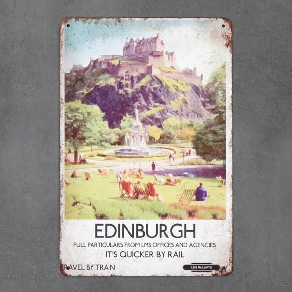 Tabliczka dekoracyjna metalowa EDINBURGH