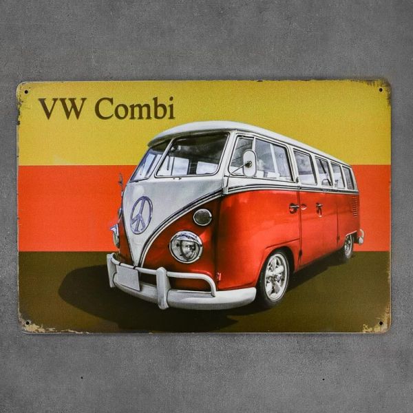 Tabliczka dekoracyjna metalowa VW COMBI