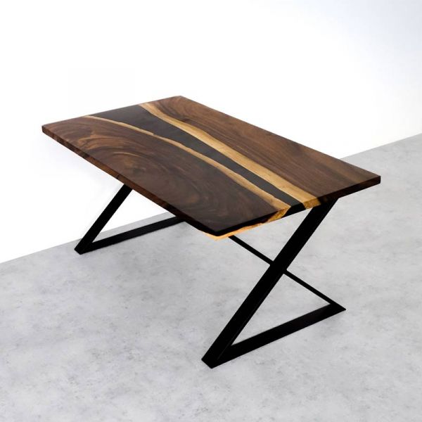 Stół drewniany orzechowy WILD 90x160 cm - WYPRZEDAŻ