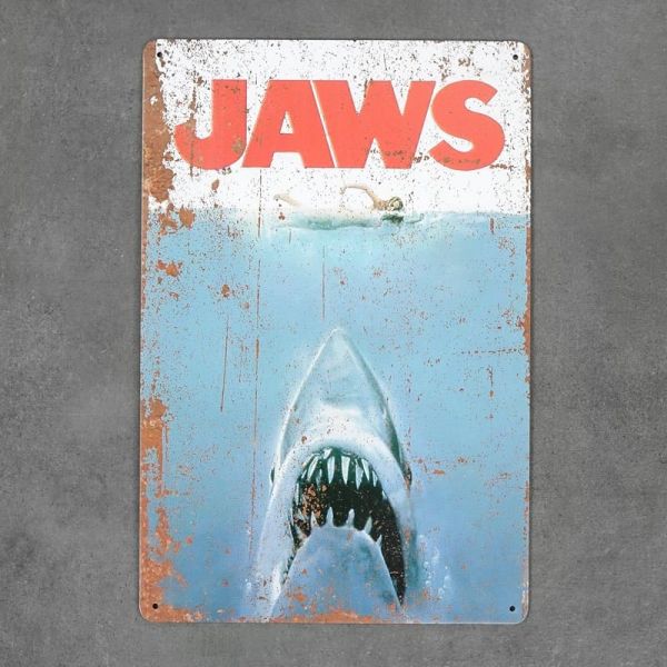 Tabliczka dekoracyjna metalowa JAWS