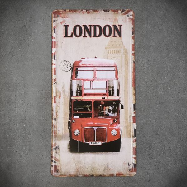 Tabliczka dekoracyjna metalowa LONDON 2