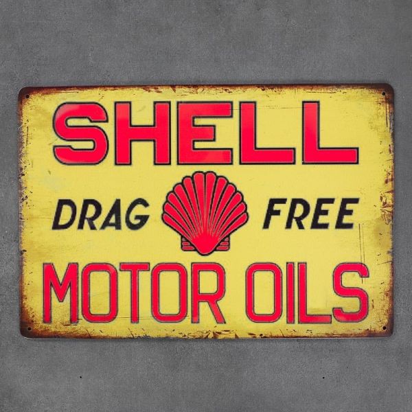 Tabliczka dekoracyjna metalowa SHELL MOTOR OILS