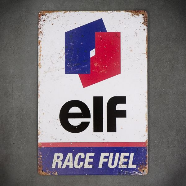 Tabliczka dekoracyjna metalowa ELF RACE FUEL