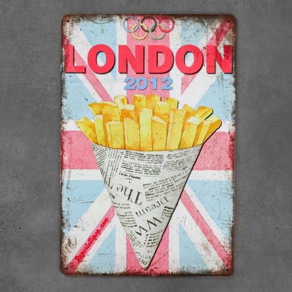 Tabliczka dekoracyjna metalowa LONDON 2012