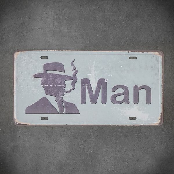 Tabliczka dekoracyjna metalowa MAN 1