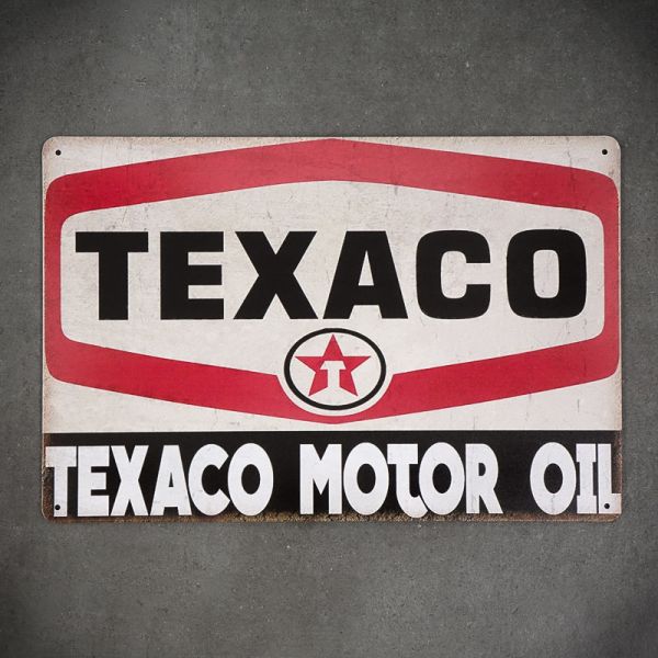 Tabliczka dekoracyjna metalowa TEXACO MOTOR OIL 3